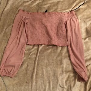 H&M long sleeve crop top